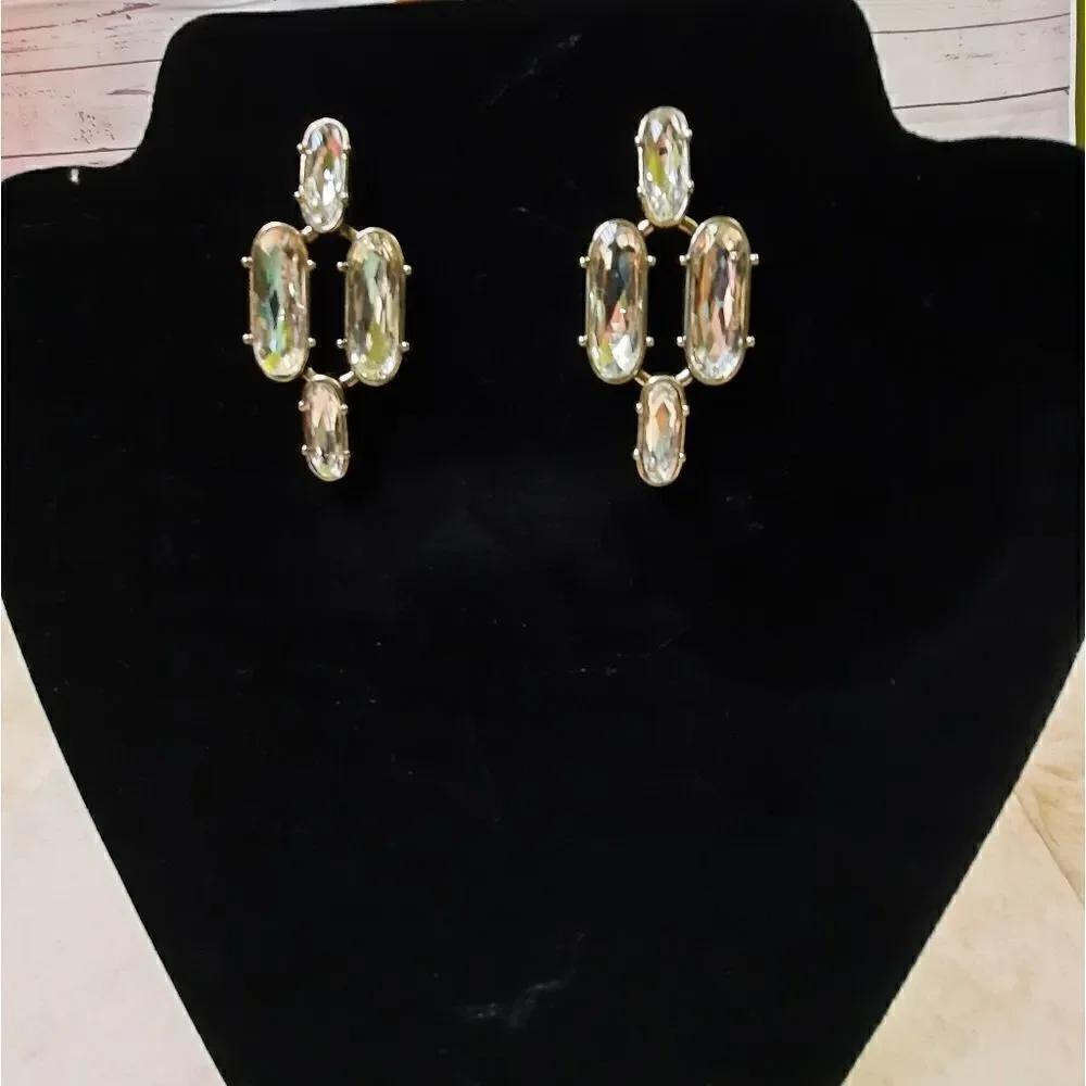 Banana Republic Cut Glass Earrings